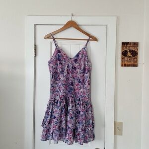 size L Floral Spaghetti Strap summer/spring Dress